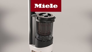 How do I empty the dust container of my Triflex HX1 Facelift  HX2  Miele [upl. by Segalman191]