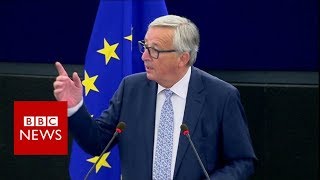 EUs Juncker UK will regret Brexit  BBC News [upl. by Icrad]