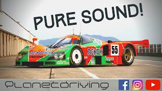 24h LeMans 4 Mazda 787B Sound Onboard with Jonny Herbert [upl. by Nettie]