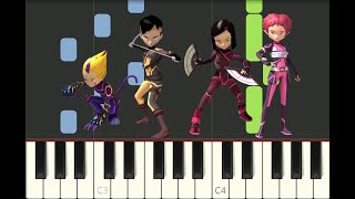 piano tutorial quotA WORLD WITHOUT DANGERquot from CODE LYOKO 2003 with free sheet music pdf [upl. by Ciredec]