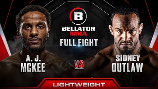 AJ McKee vs Sidney Outlaw  Bellator 301 Full Fight [upl. by Petra]