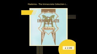 Madonna  The Immaculate Collection cd Comp  Preloved [upl. by Atinot]