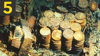 Top 5 BIGGEST Sunken Treasures Ever Found [upl. by Okimuy290]