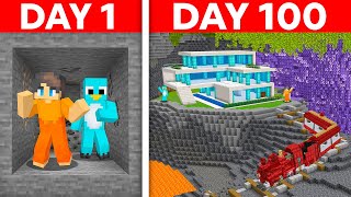 I Survived 100 Days IN A CAVE ONLY WORLD in Minecraft Hardcore [upl. by Dnalon]