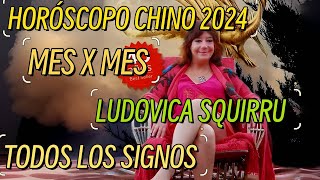 2024 MES POR MES Horóscopo chino 2024 TODOS LOS SIGNOS x LUDOVICA SQUIRRU horoscopo horoscopochino [upl. by Noj]