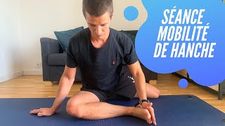 Séance mobilité et souplesse de hanche  Arthrose  tendinites sciatique et sciatalgie [upl. by Nahttam]