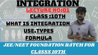 Integration  Lecture 02  Class 10th  Introduction Of Integration  JEENEET Foundation Math [upl. by Niles]