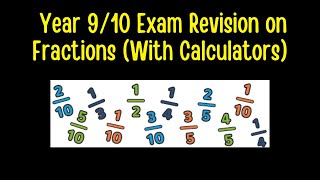 Year 9 and 10 Examination Revision  Fractions NZ Maths Curriculum [upl. by Eulalie]