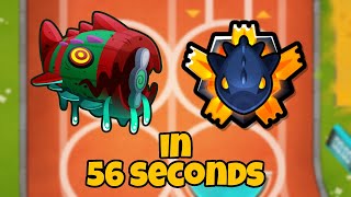 Elite Bloonarius in 56 Seconds  Four Circles  BTD6 [upl. by Wellington]