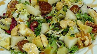 🌞 LA ENSALADA DEL VERANO🍌🥭🥝🥑🌰 DE FRUTAS Y FRUTOS  BEATRIZ COCINA [upl. by Ailev]