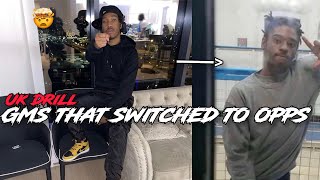 UK DRILL Rappers That Switched To Their Opps [upl. by Eardnoed]