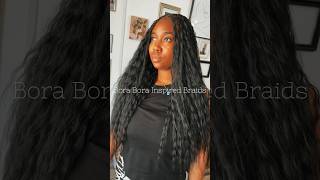 Trendy protectivestyles  Bora Bora Braids 🔥☺️ blackhairstyles braidstyles hair [upl. by Nevram698]