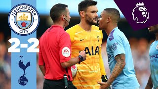 HIGHLIGHTS  Man City 22 Tottenham  Sterling Aguero Lamela Moura [upl. by Ydner197]