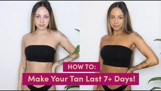 How To Make Your Tan Last 7 Days  Coco amp Eve [upl. by Yennej]