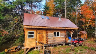 Three Years Building an Off Grid Dovetail Log Cabin in the Canadian Wilderness  Start to Finish [upl. by Rexer688]