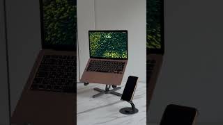 FoldWise X Laptop Stand Review  360° Rotating Adjustable Height and Durable Aluminum Riser [upl. by Buckels]