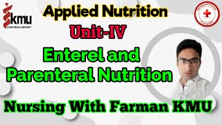 Enteral and Parenteral Nutrition in UrduHindiApplied Nutrition UnitIVImportant Nursing MCQS [upl. by Acilegna]