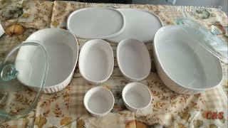 Most elegant Corningware set Microwaveable serving [upl. by Annaierb538]