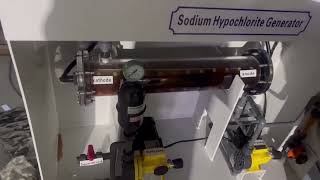 800g sodium hypochlorite generator operation demonstration [upl. by Redman]