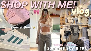 SUMMER SHOP WITH ME🛒🎀 get out of a fashion rut collective clothing haul outfit inspiration [upl. by Acira]