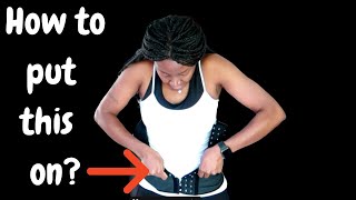 HOW TO PUT ON A YIANNA WAIST TRAINER BY YOURSELF [upl. by Akihsal174]