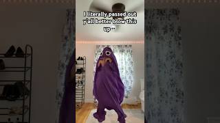 Doing the Doja Cat Dance in a Grimace Costume that I CANT BLOW UP [upl. by Norac]