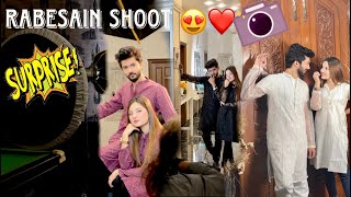 RABESAIN SHOOTING TOGETHER🤩❤️SURPRISE FOR FANS🔥 VLOG BY RABEECA KHAN [upl. by Ahsillek]