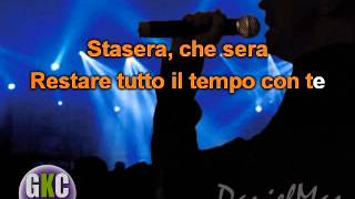 Matia Bazar  Stasera che sera BOSSANOVA karaoke con cori [upl. by Ainesey]