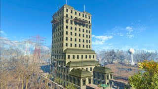 Fallout 4 Abernathy Farm Settlement Tour  Tenpenny Tower Rebuild  Fully Decorated Interior [upl. by Eillak511]