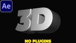 3D Text Animation in After Effects  No Plugins  Extrude Text [upl. by Gherardi672]