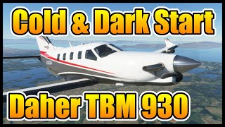 Daher TBM 930 Startup Tutorial w Checklists MSFS2020 [upl. by Ahseiat]