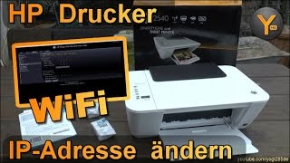 HP DeskJetOfficeJet IPAdresse ändern amp Mehr versteckte Einstellungen [upl. by Natalee]