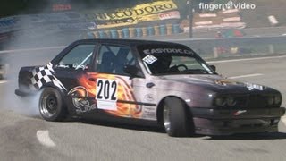 BMW Drift special at Swiss Hillclimb 2012 M3 E30 325 325 Touring Marc Fleury only Sideway [upl. by Hyozo503]