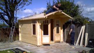 10ft x 8ft Log Cabin Installation [upl. by Brenza]