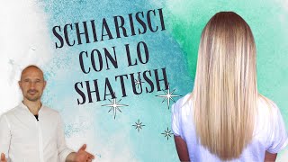 TutorialCome Schiarire i capelli con la tecnica Shatush e ottenere un Biondo Chiarissimo Platino [upl. by Nert]