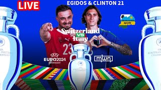 EURO LIVE GAME 2024 l SWITZERLAND VS ITARY [upl. by Ayotas890]