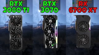 RTX 2080 Ti vs RTX 3070 vs RX 6700 XT Benchmark in 10 Games at 1080p 2024 [upl. by Daile685]