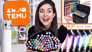 The ULTIMATE Temu Art Supplies Testing So Cheap [upl. by Malim747]