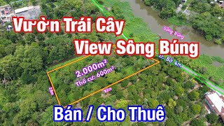 Bán Hoặc Cho Thuê Vườn Trái Cây View Sông Búng Rất Thích Hợp Mở Quán Ăn Hồ Câu Sinh Thái [upl. by Brynne]