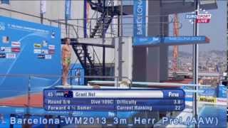 Barcelona 2013 WM Wasserspringen 3m Herren Preliminary Simhopp Diving [upl. by Nytsuj]