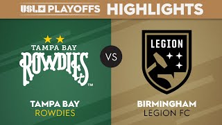 10212023  Tampa Bay Rowdies vs Birmingham Legion FC  Game Highlights [upl. by Ardiedak]