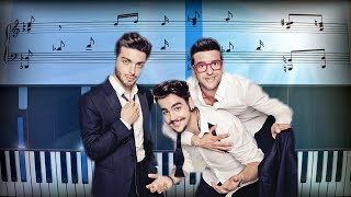 Il Volo  Musica che resta Sanremo 2019 Piano Tutorial [upl. by Strepphon]