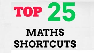 Top 25 maths shortcuts in english [upl. by O'Dell701]