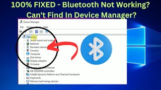 Bluetooth Not Working  Cant Find In Device Manager  Windows 1011 Laptop Computer [upl. by Airb]