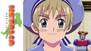 Hetalia World Series Official Dub clip  Sealand Transform [upl. by Arliene224]