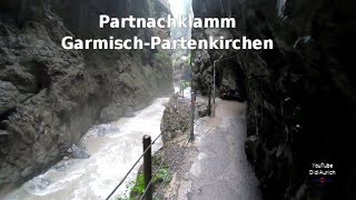 Einmaliges Naturwunder Partnachklamm die 700 Meter lange über 80 Meter tief eingeschnittene Klamm [upl. by Deutsch]