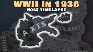 What if WW2 Started in 1936  HOI4 Timelapse [upl. by Breban]