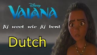 Moana  You Know Who You Are Dutch ST [upl. by Terrie]