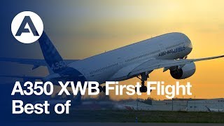 A350 XWB first flight  best of 14 June 2013 [upl. by Wallinga]