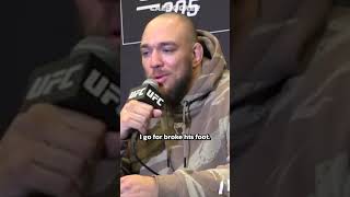 Valter Walker reacts Junior Tafas postloss slap at UFC305 [upl. by Keviv]